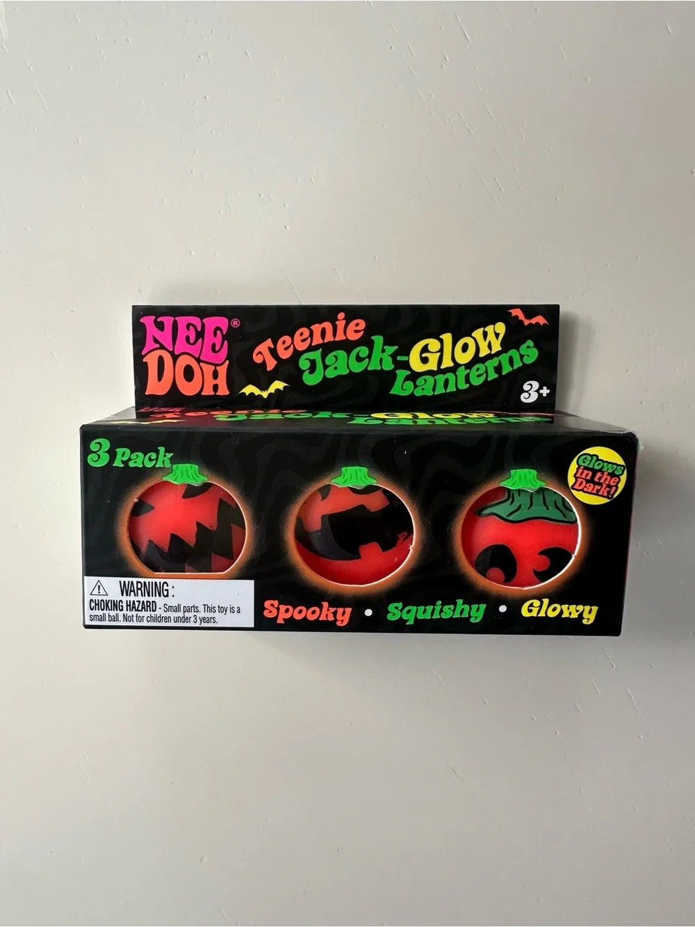 NeeDoh Teenie Jack-Glow Lanterns 3-Pack